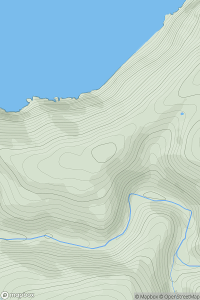 Thumbnail image for Wind Hill showing contour plot for surrounding peak