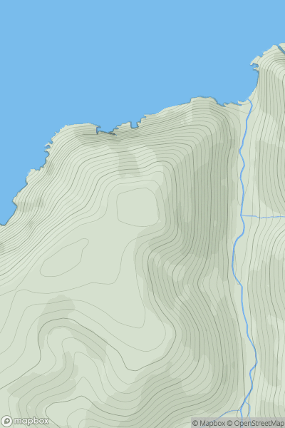 Thumbnail image for Heddon's Mouth Hill showing contour plot for surrounding peak