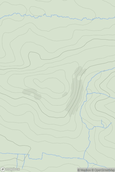 Thumbnail image for Fleeds Hill showing contour plot for surrounding peak