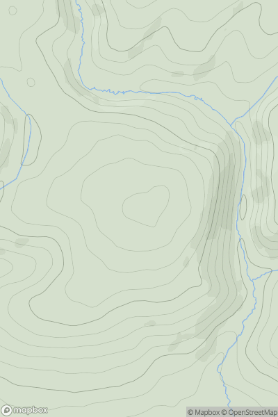 Thumbnail image for Mornacott Hill showing contour plot for surrounding peak