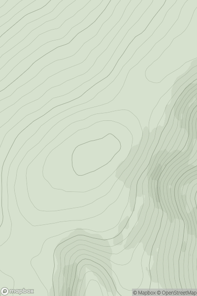 Thumbnail image for Bareback Knowe (Windlestraw Law SW Top) showing contour plot for surrounding peak