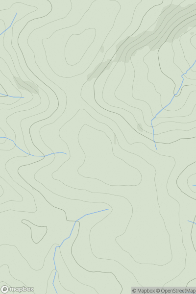 Thumbnail image for Seven Crosses Hill showing contour plot for surrounding peak