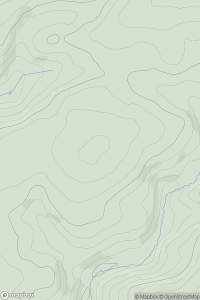 Thumbnail image for Hone Hill showing contour plot for surrounding peak