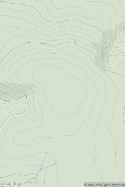 Thumbnail image for Blackhope Scar showing contour plot for surrounding peak