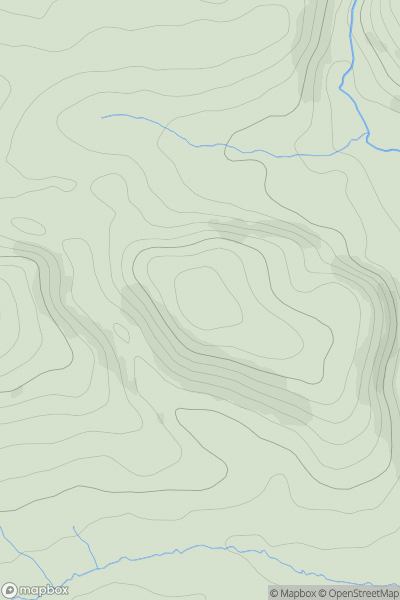 Thumbnail image for Hagley Plain showing contour plot for surrounding peak