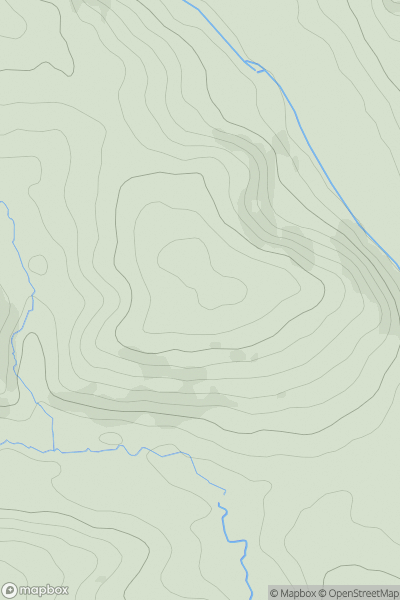 Thumbnail image for Brushford Hill showing contour plot for surrounding peak