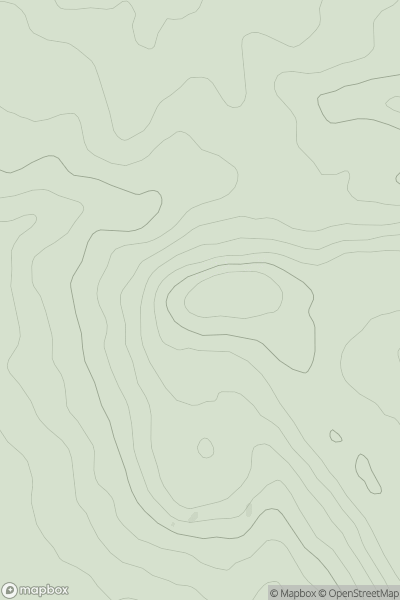 Thumbnail image for Small Down Knoll showing contour plot for surrounding peak