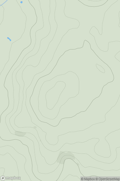 Thumbnail image for Pythouse Hill showing contour plot for surrounding peak
