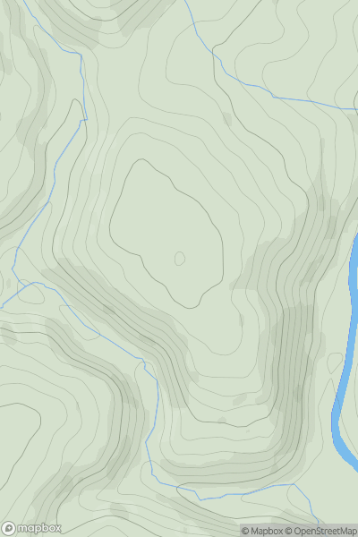 Thumbnail image for Castle Close showing contour plot for surrounding peak