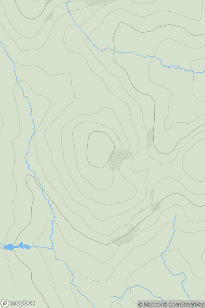 Thumbnail image for Rower Hill showing contour plot for surrounding peak