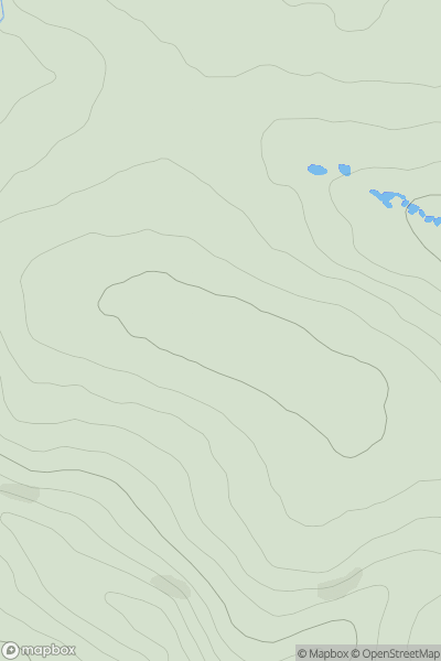 Thumbnail image for Spreacombe Hill showing contour plot for surrounding peak