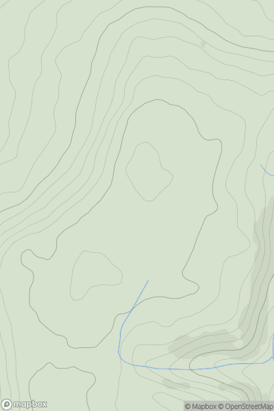 Thumbnail image for Trinity Hill showing contour plot for surrounding peak