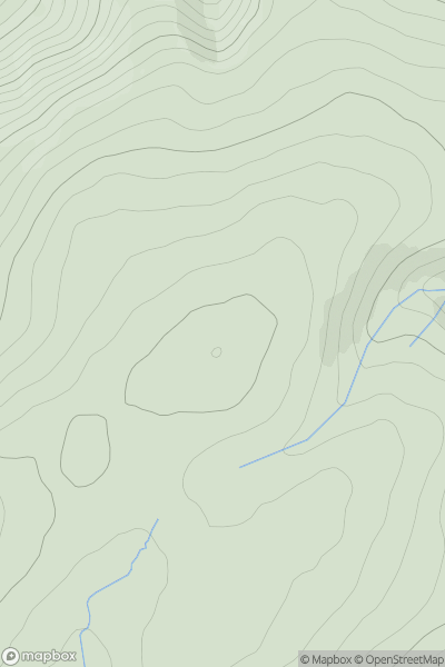 Thumbnail image for Jeffries Corse North Top showing contour plot for surrounding peak