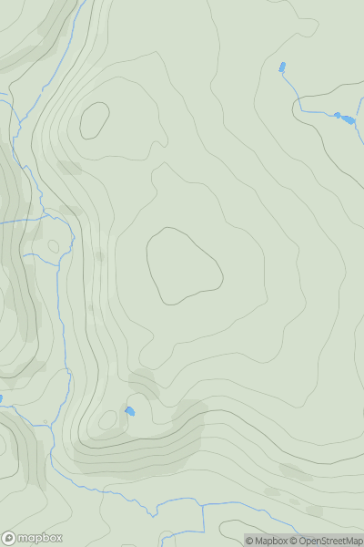Thumbnail image for Ollery Hill showing contour plot for surrounding peak