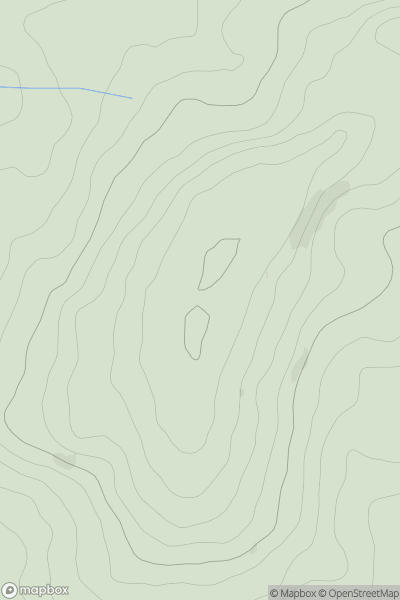 Thumbnail image for Seaborough Hill showing contour plot for surrounding peak