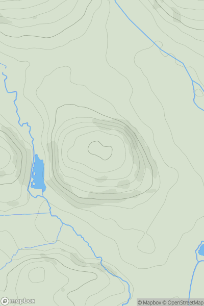 Thumbnail image for Hulverton Hill showing contour plot for surrounding peak