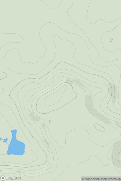 Thumbnail image for High Wood showing contour plot for surrounding peak