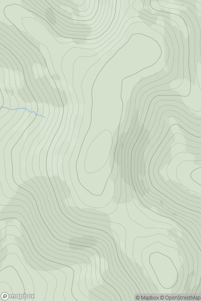 Thumbnail image for Broughton Heights (Pyked Stane Hill) showing contour plot for surrounding peak