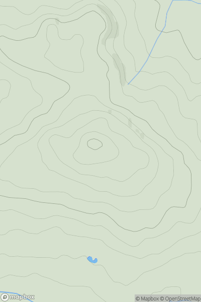 Thumbnail image for Mosterton Down showing contour plot for surrounding peak