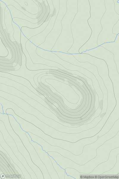 Thumbnail image for Sidbury Castle showing contour plot for surrounding peak