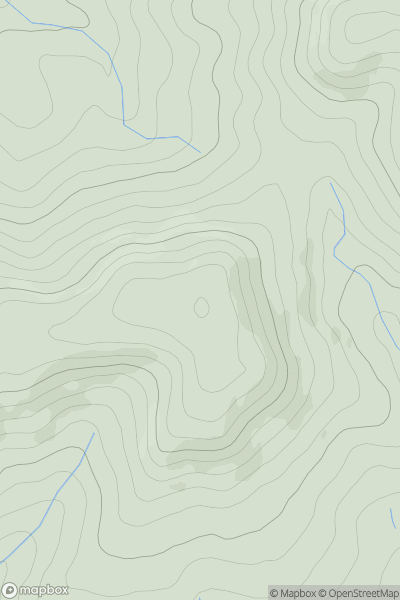 Thumbnail image for Chardown Hill showing contour plot for surrounding peak