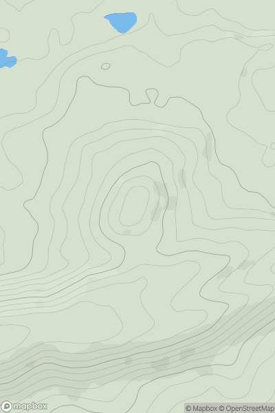Thumbnail image for Creech Barrow Hill showing contour plot for surrounding peak