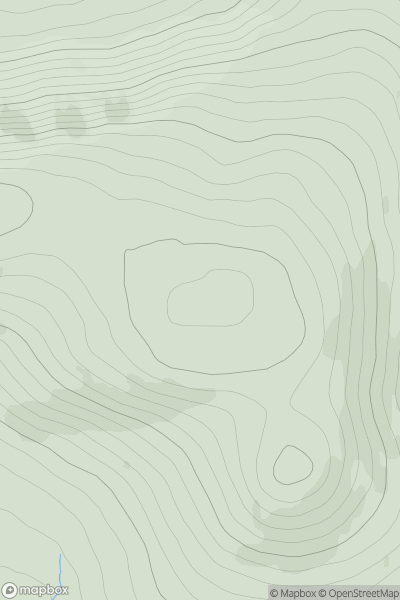 Thumbnail image for East Cairn Hill showing contour plot for surrounding peak