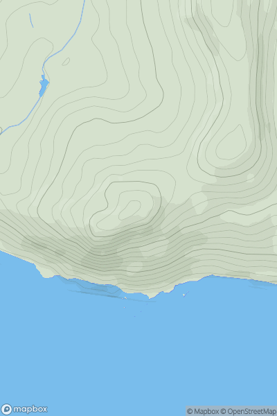 Thumbnail image for Golden Cap showing contour plot for surrounding peak