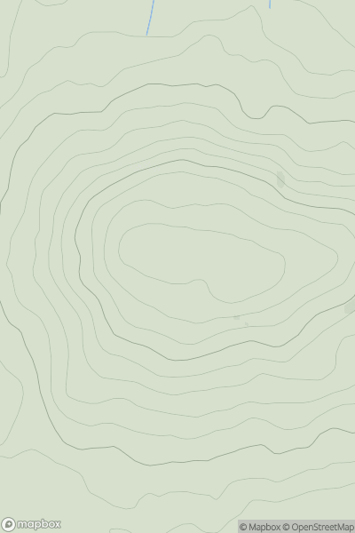 Thumbnail image for Birts Hill showing contour plot for surrounding peak