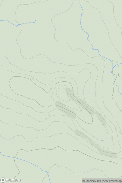 Thumbnail image for Buckerell Knap showing contour plot for surrounding peak