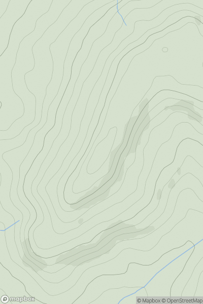 Thumbnail image for Musbury Castle showing contour plot for surrounding peak