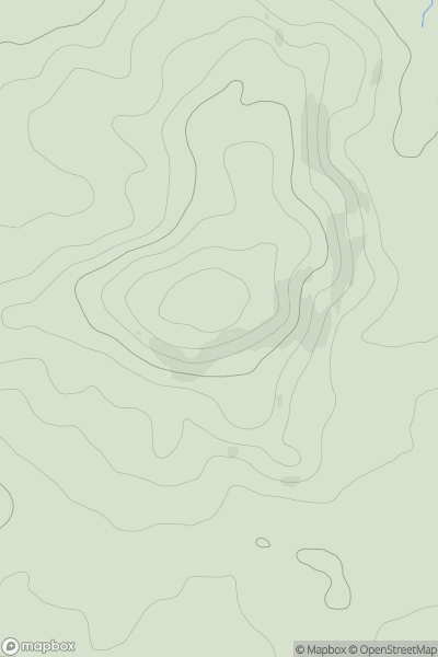 Thumbnail image for Roddenbury Hill showing contour plot for surrounding peak