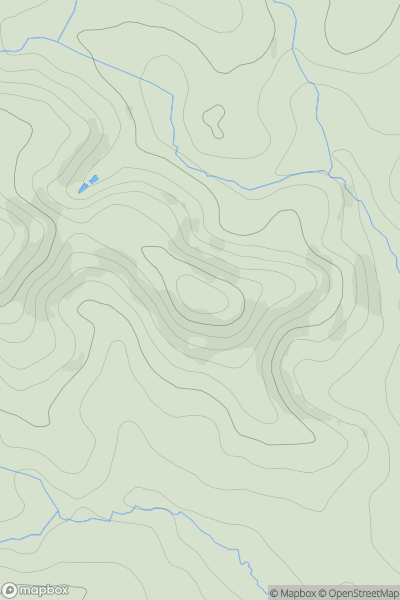 Thumbnail image for Gerrard's Hill showing contour plot for surrounding peak