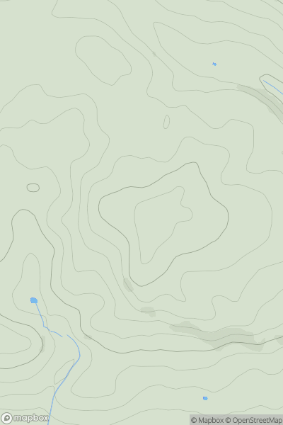 Thumbnail image for Homelea Hill showing contour plot for surrounding peak
