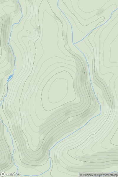 Thumbnail image for Pudnor Hill showing contour plot for surrounding peak