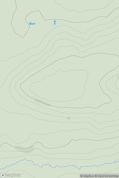 Thumbnail image for Pendown Hill showing contour plot for surrounding peak