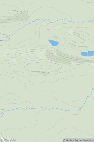 Thumbnail image for Bydown Hill showing contour plot for surrounding peak