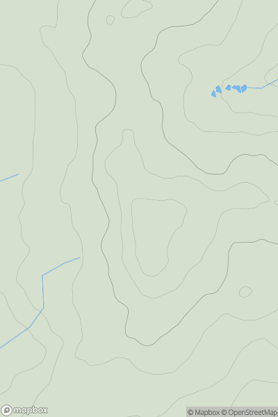 Thumbnail image for Hawkerland Hill showing contour plot for surrounding peak