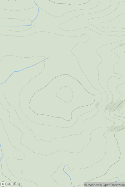 Thumbnail image for Stockleigh English Hill showing contour plot for surrounding peak