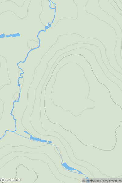 Thumbnail image for West End Hill showing contour plot for surrounding peak