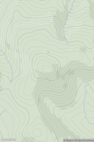 Thumbnail image for Allermuir Hill showing contour plot for surrounding peak