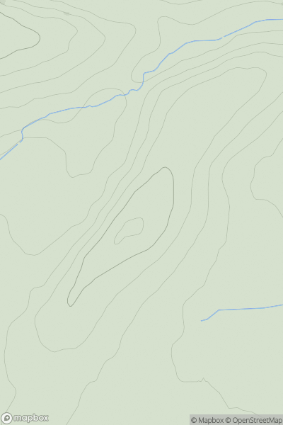 Thumbnail image for Alvediston Hill showing contour plot for surrounding peak