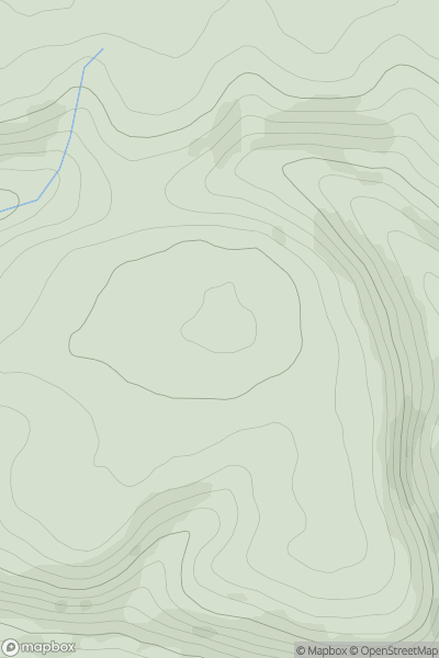 Thumbnail image for Coxleigh Barton Hill showing contour plot for surrounding peak
