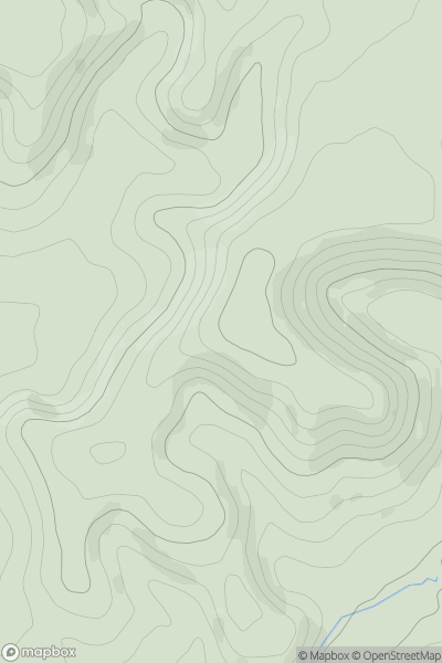 Thumbnail image for Jack's Hill showing contour plot for surrounding peak