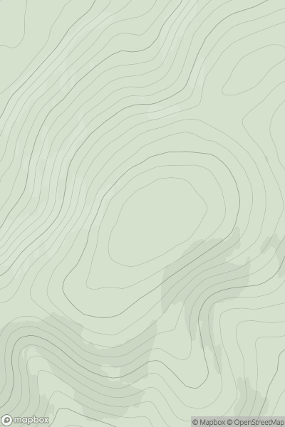 Thumbnail image for Crailzie Hill showing contour plot for surrounding peak