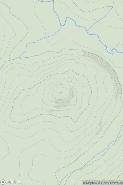 Thumbnail image for Great Pen showing contour plot for surrounding peak
