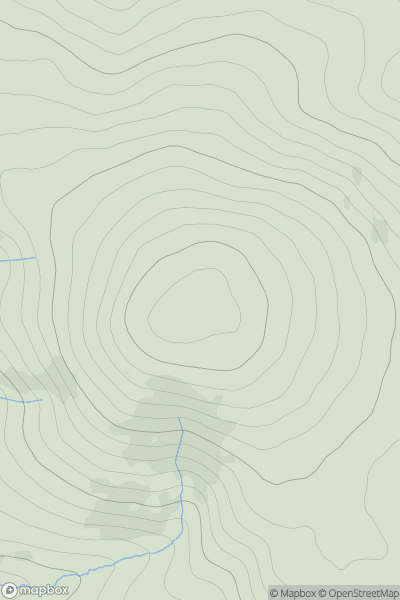 Thumbnail image for Spartleton showing contour plot for surrounding peak