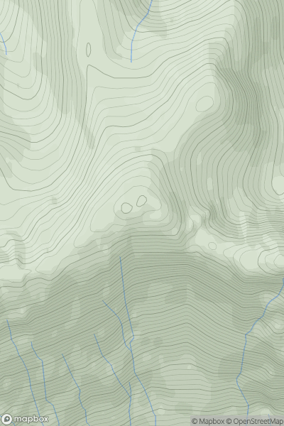 Thumbnail image for Stob Coire Leith showing contour plot for surrounding peak