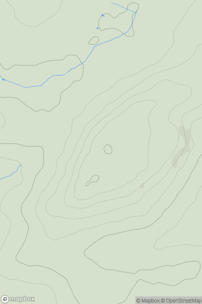 Thumbnail image for Coneygore Hill showing contour plot for surrounding peak
