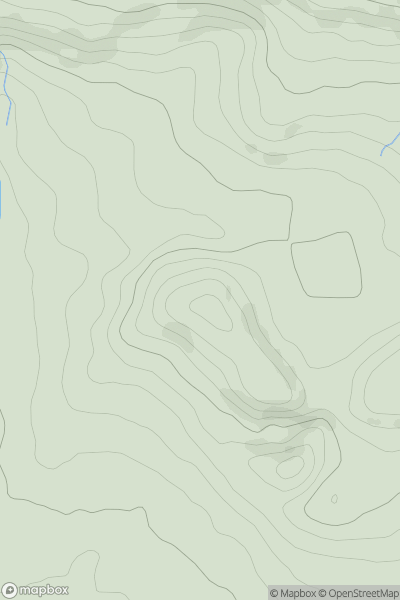 Thumbnail image for Arthur's Point showing contour plot for surrounding peak